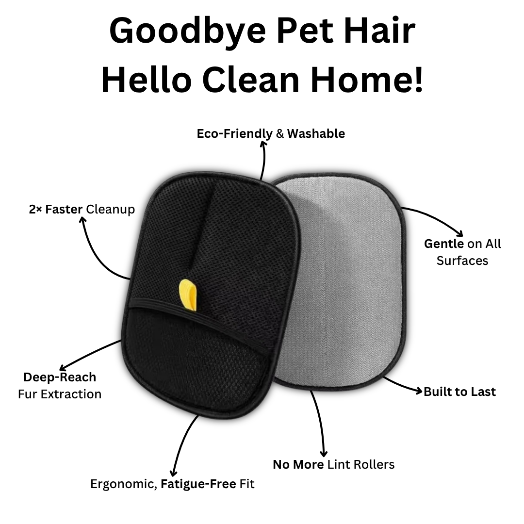 PetZure™ Dual-Sided Pet Hair Removal Gloves