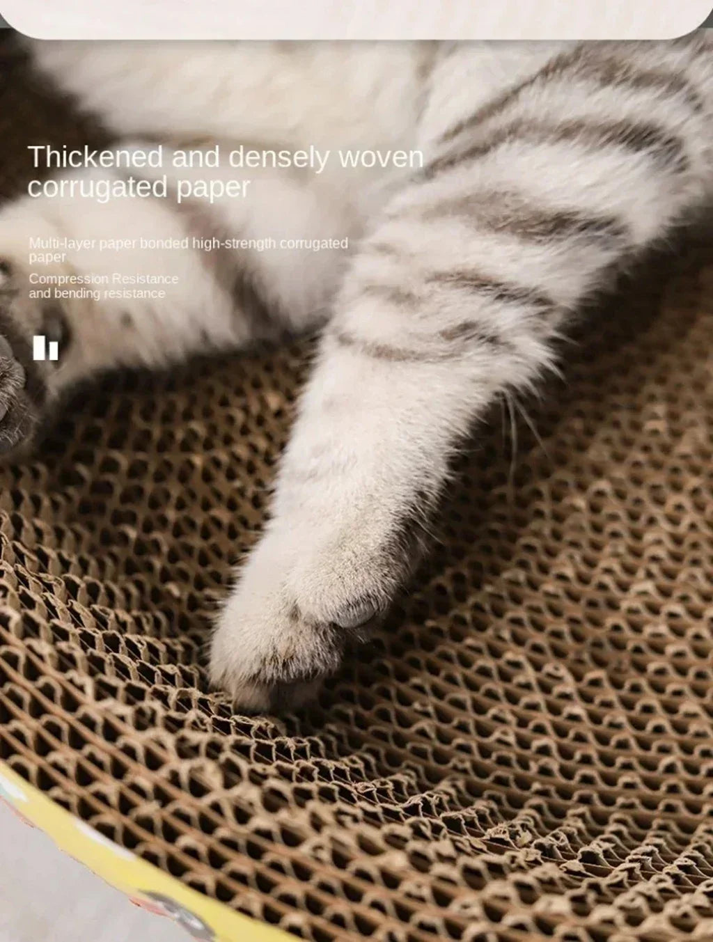Clawtopia™ Oval Cat Lounge & Scratcher