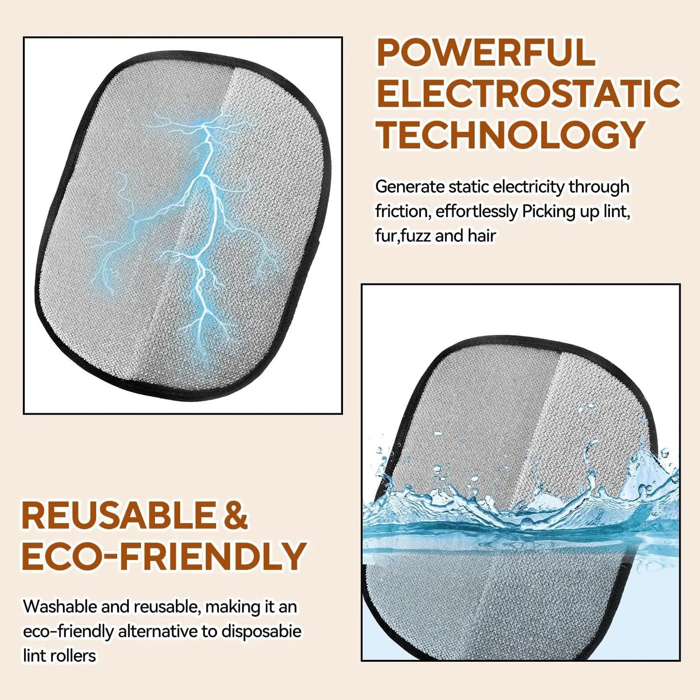 PetZure™ Dual-Sided Pet Hair Removal Gloves