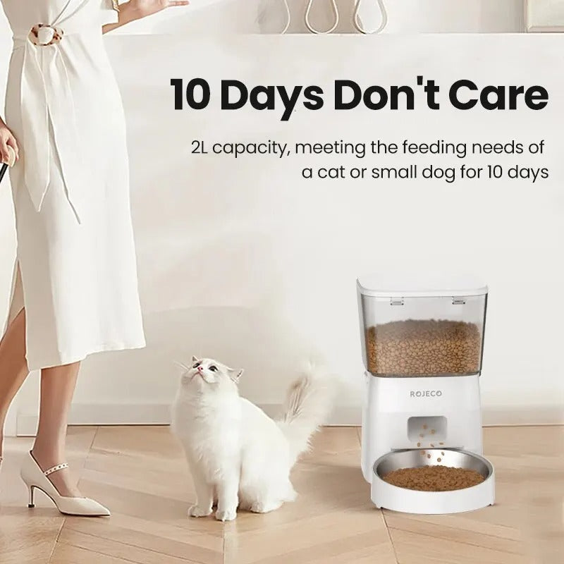 SmartGuard Pro - 2L WiFi Auto Pet Feeder with Triple Anti-Jam & Health Protection System