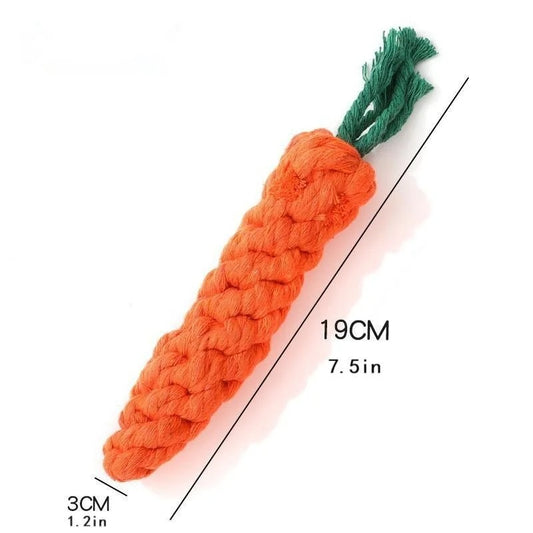 CrunchCarrot Rope Chew Toy