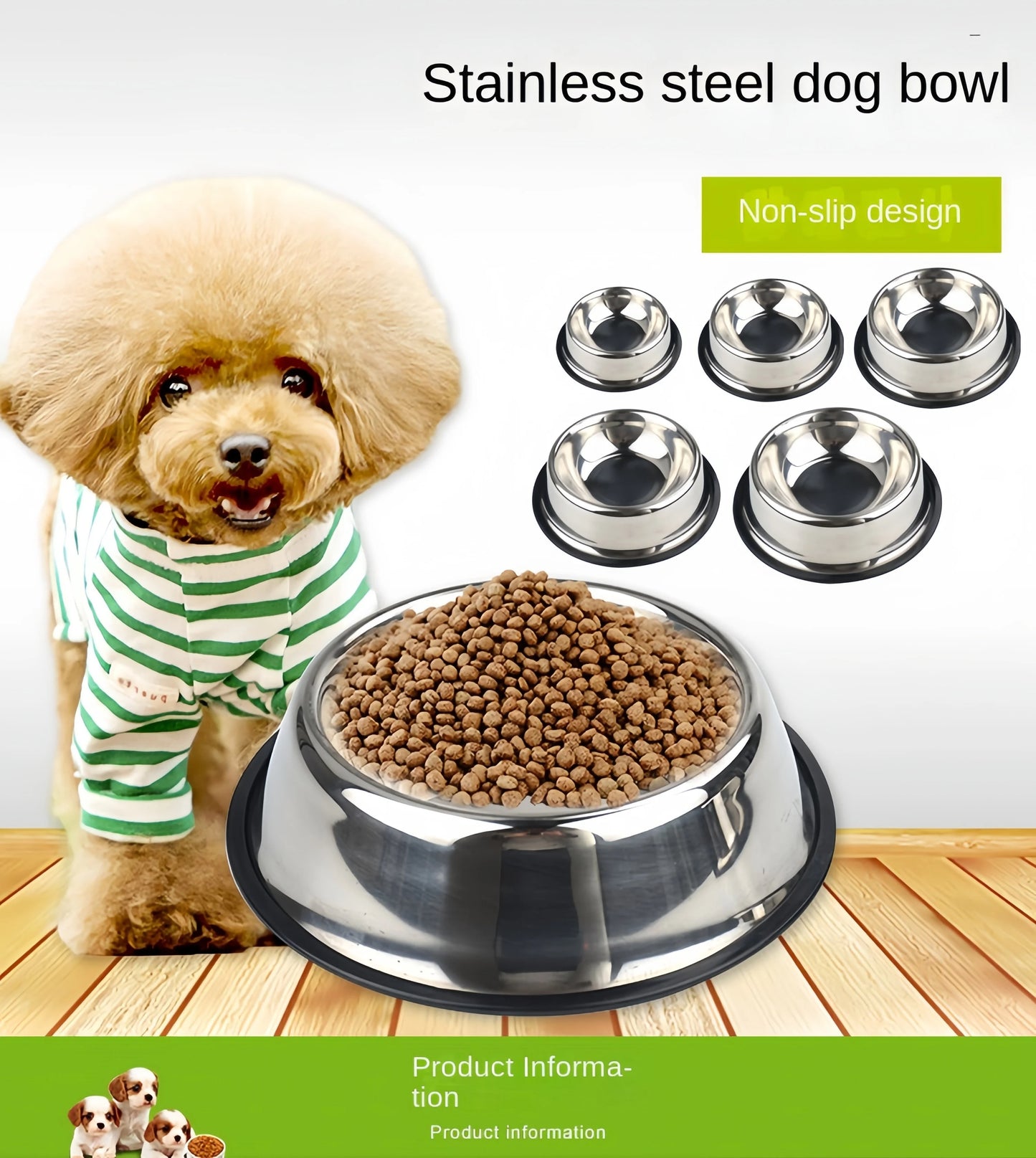 Ultra-Durable Stainless Steel Pet Bowl