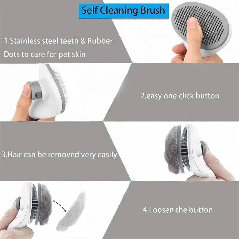 Gentle-Glide Self-Cleaning Slicker Brush
